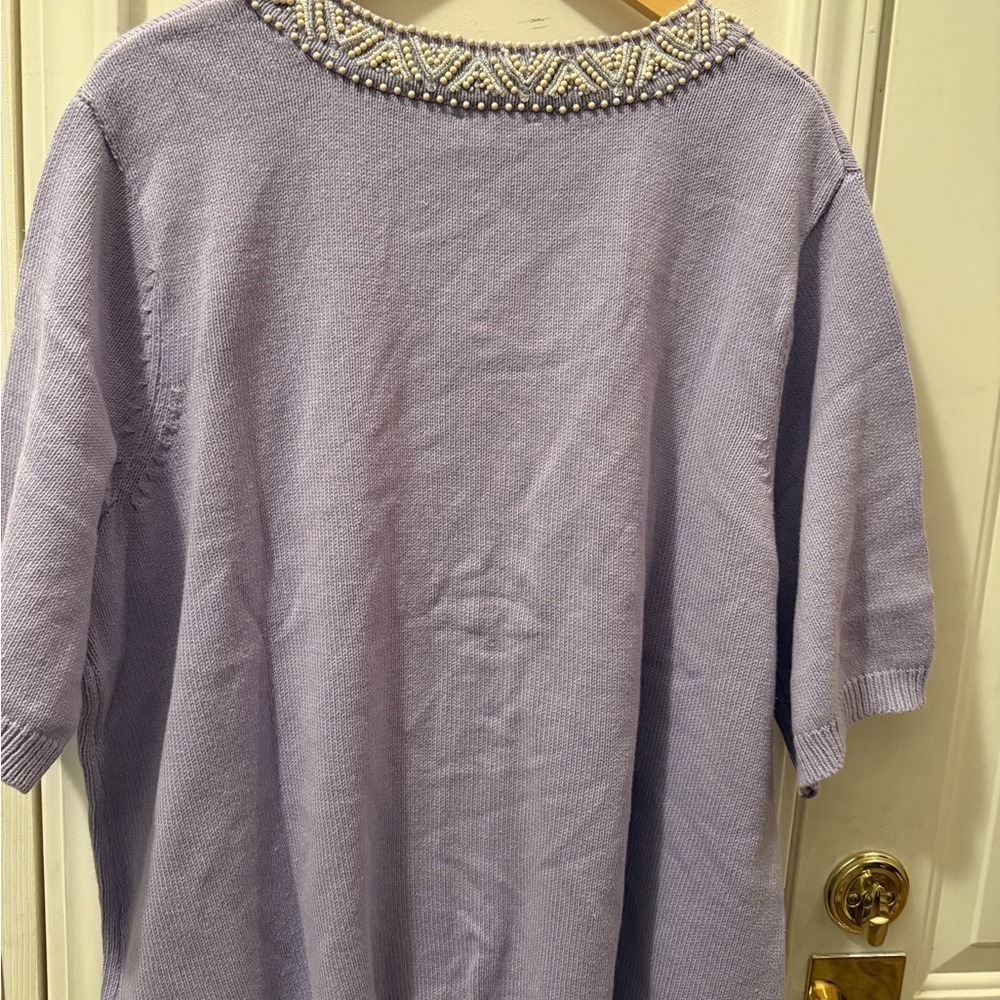 New Isaac Mizrahi Live Beaded Cardigan - Picture 6 of 10